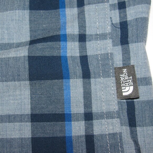 The North Face Button Down Shirt Adult LARGE fishing Plaid Hiking Mens NORTHFACE - Picture 3 of 6